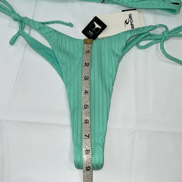 Rip Curl Premium Surf Banded Fixed Tri Bikini top & Bare Bikini Bottom, SMALL - Picture 6 of 13